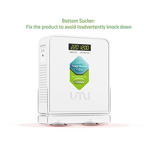 Step Down Transformer 220V to 110V 1200W Use US Appliances to Europe (1200W-220V to 110V)