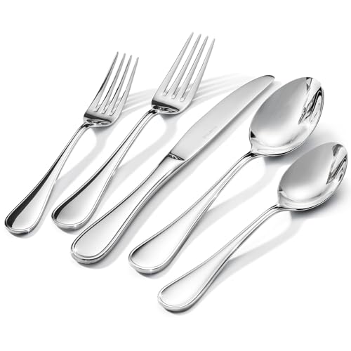 18 10 Stainless Steel Silverware Set for 8 (Silver / 40-Piece)
