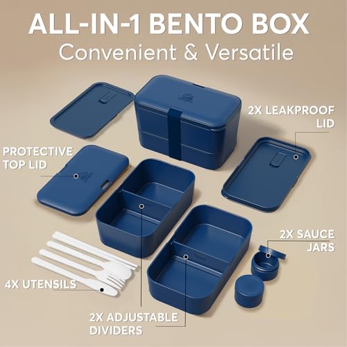 Bento Box Adult (L - 50 oz / Midnight Blue)
