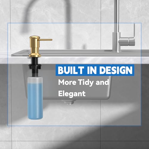 Dish Soap Dispenser (Gold / With Bottle)
