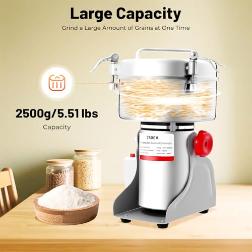 Electric Grain Mill Grinder (2500g)