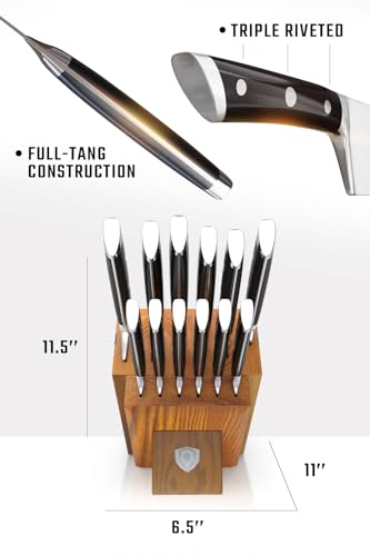 12 Pc Elite Knife Block Set (12-Pc / Black)
