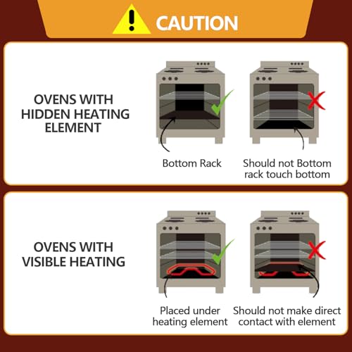4 Pack XL Thickened Oven Liners for Bottom of Oven (Black / 25"L x 17"W / 4 Pack)