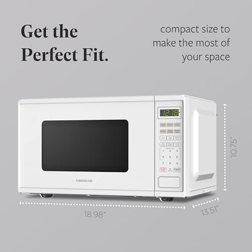 0.9 Cu. Ft. Countertop Microwave Oven (0.9 Cu. Ft / White)