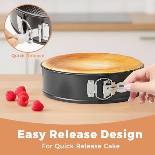 Springform Pan 9 Inch Spring Form Pan for Cheesecake with Protector (9")