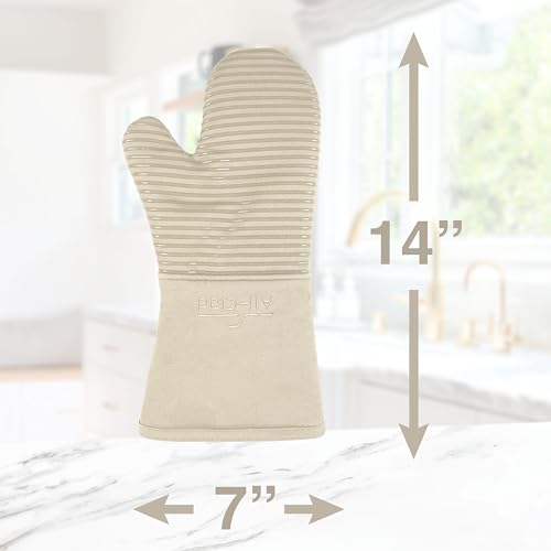 Premium Silicone Oven Mitt (Almond / 1 Pack)