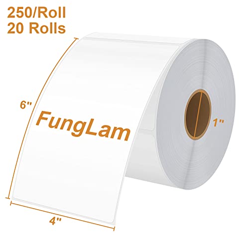 Thermal Labels 4x6 Direct Thermal Shipping Labels (5000 Count)