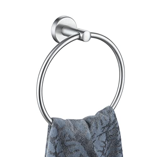 Towel Ring 304 Stainless Steel Hand Towel Holder for Bathroom (Brushed)