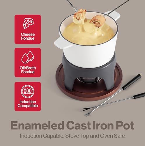 Sierra Cast Iron Fondue Set