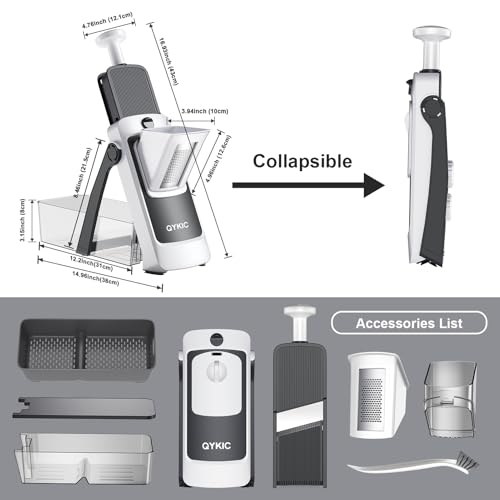 Mandoline Slicer for Kitchen (S4 Gray)