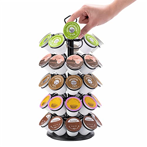 K Cup Storage Coffee Capsules Pod Holder Carousel Capsule Display Storage for k (5 tiers)