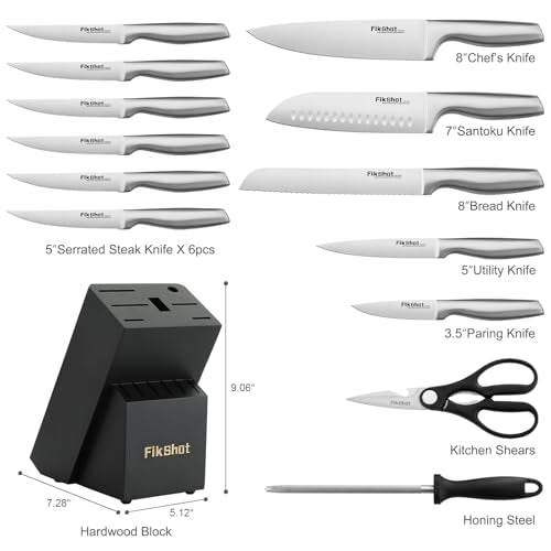 Kitchen Knife Set (Silvery + Blak)