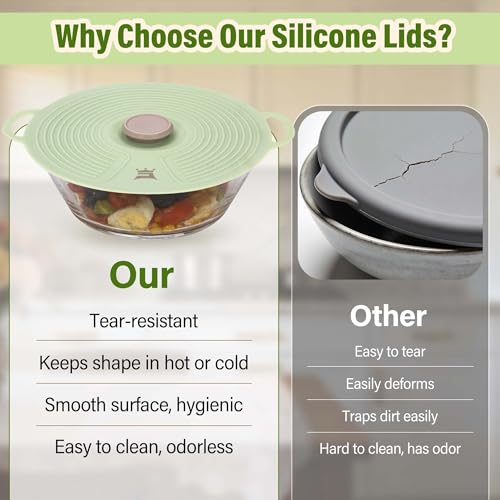 Silicone Lids for Bowl 3 Pack (A-3Mix)