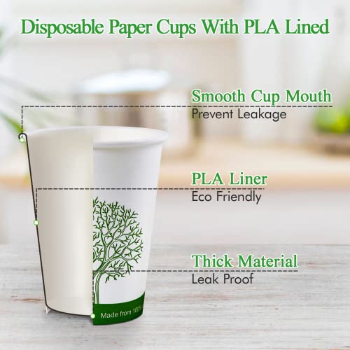 210 Count 16 oz Compostable Paper Cup (210Pack 16oz PLA Cups)