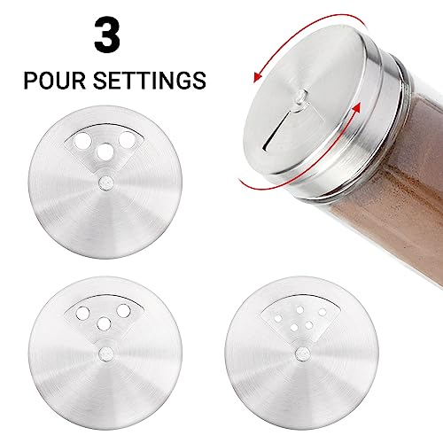 Spice Jars 3 Pack 3 oz Spice Bottles with Shaker Lids (3oz / 80ml)
