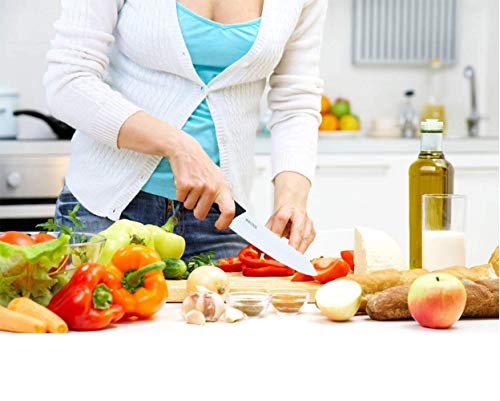 Kitchen Ceramic Knife Set with Sheaths (3 Count)