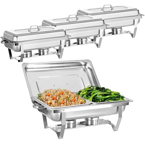 Chafing Dish for Buffet (4 Pack - 1/2 Pan)