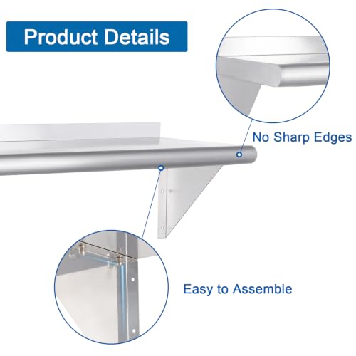 HARDURA Stainless Steel Shelf 14" x 60" (14"X60")