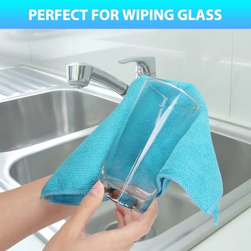 15Pcs Microfiber Cleaning Cloths (Assorted / 11.5x11.5inch-15Pack)
