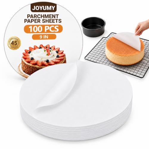 100 Pcs 9" Round Parchment Paper (White / 9" Round -100 Pack)