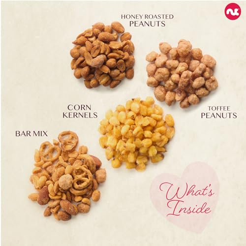Mixed Nuts Heart Shaped Gift Basket