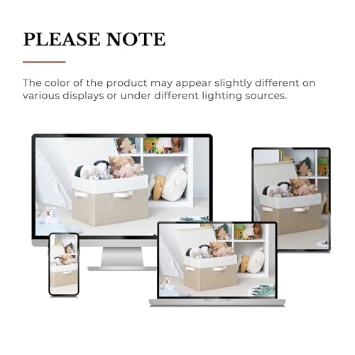 Memory Keepsake Storage Box (White/Khaki / Extra Large-2 Pack)