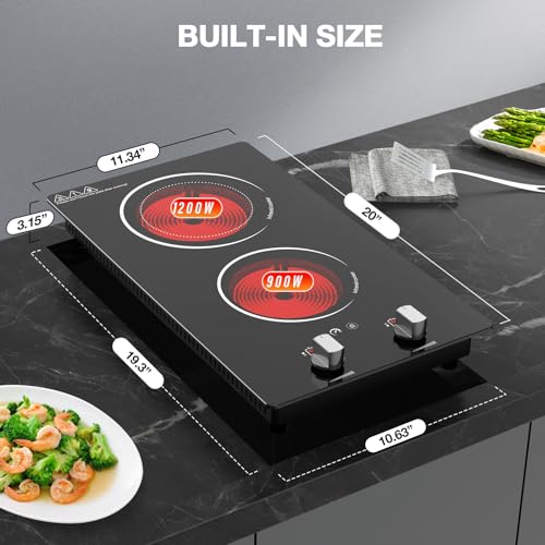 2 Burner Electric Cooktop (Double Electric Cooktop)