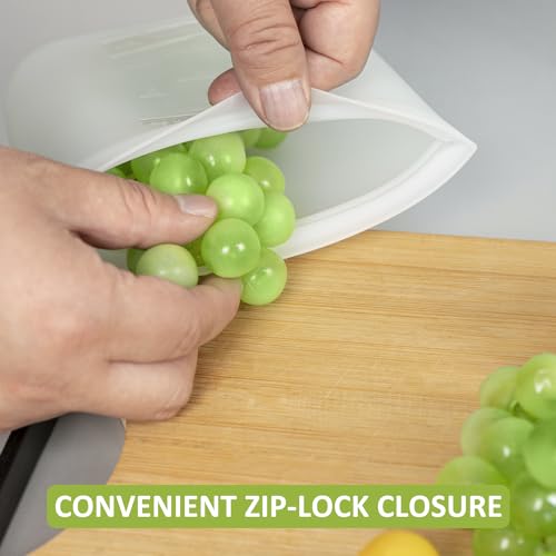 Reusable Snack Bags (Translucent | X-Small | 4 Pack)