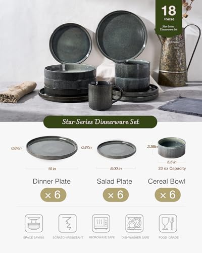 Star Plates and Bowls Sets (Deep Forest)