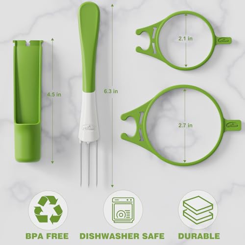 2 Pack Pickle Fork Pickle Grabber Tool (Green)