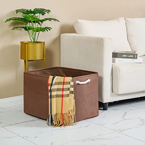 Organization and Storage for Organizing (Brown / 3PCS/Extra Jumbo - 20.5Lx15.7Wx13.8H)