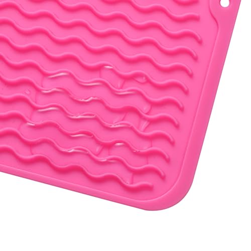 Silicone Dish Drying Mat (Rose / 16"L x 12"W)