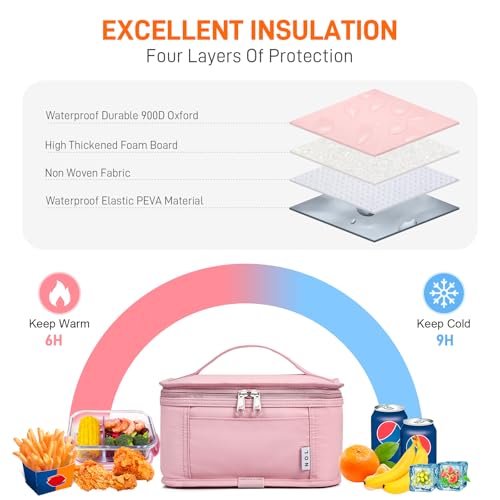 NOL Small Lunch Bag Mini Lunch Box Insulated Lunch Bag for Men