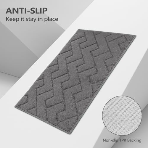 Kitchen Runner Rug (Grey / 20"x48"+20"x59")
