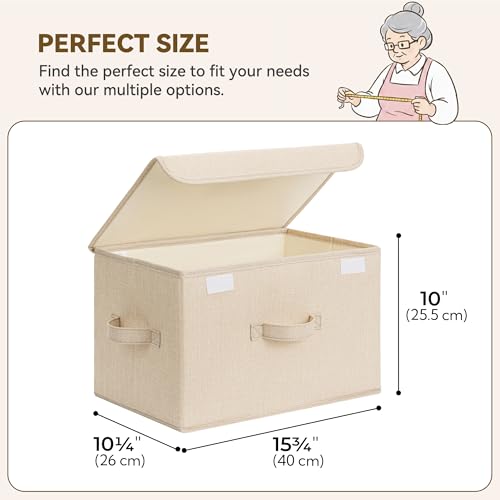 Memory Keepsake Storage Box (Khaki / Large-2 Pack)