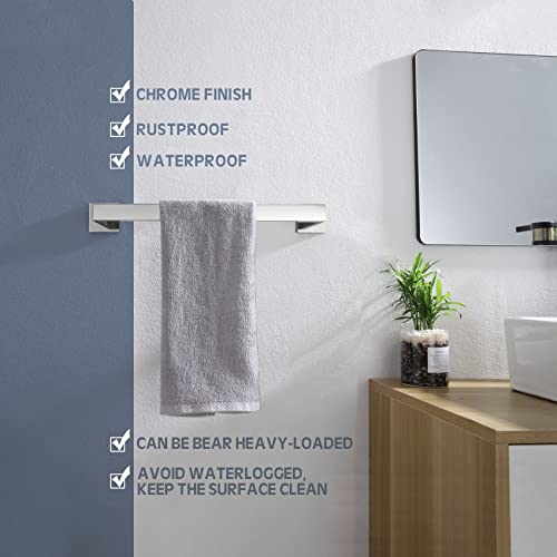 16 Inch Single Towel Bar (Polished Chrome / 16-Inch)