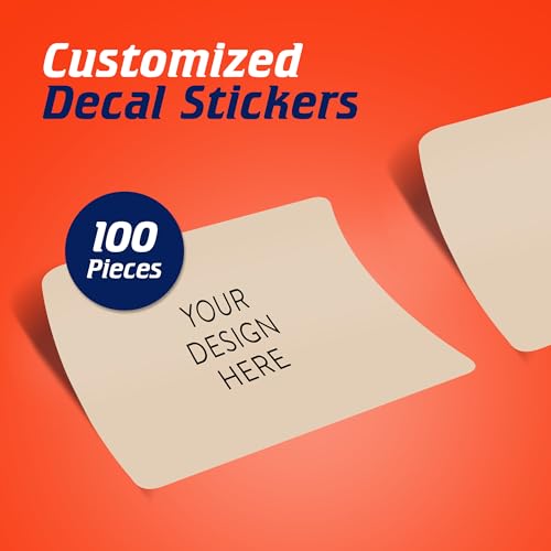 100 Custom Vinyl Stickers (100 Count)