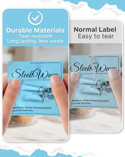 Blue 3" x 3" Square Thermal Label Stickers