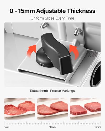 Meat Slicer 7.5" Electric Deli Slicer with 2 SUS420 Blades (7.5 inch / Silver)