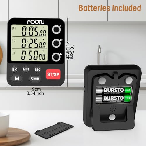 Digital Dual Kitchen Timer (YS318 Black)