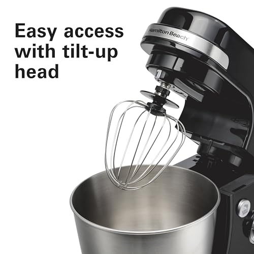 4 Quart Electric Stand Mixer With 7 Speeds (Black / 7 Speeds with Whisk & Splash Guard)