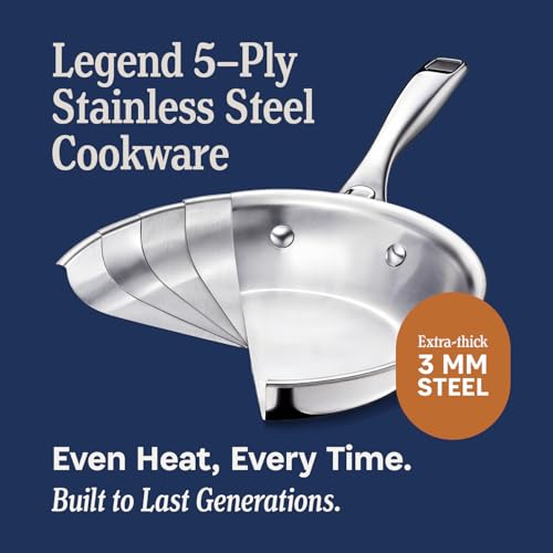 5 Ply Stainless Steel Cookware Set (7-Piece Set)