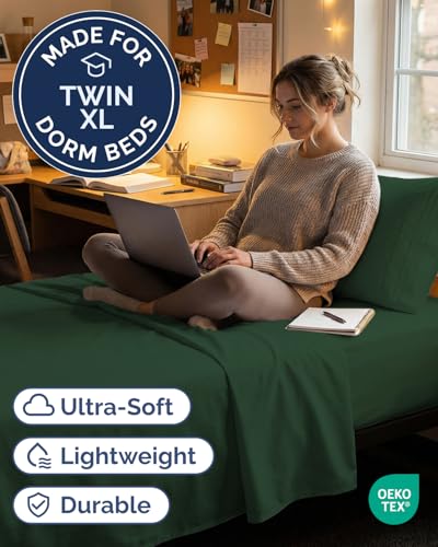 Twin XL 3 Piece Sheet Set (17 - Emerald Green / Twin XL)
