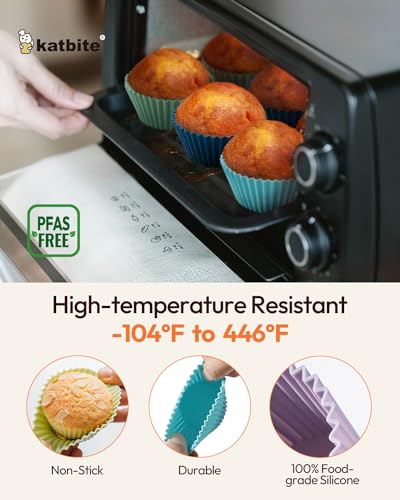 Silicone Cupcake Liners 24 Pack (Soft Pale 24)