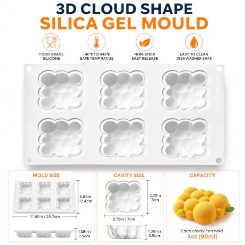 Cloud Silicone Mold for Baking Mousse Cake