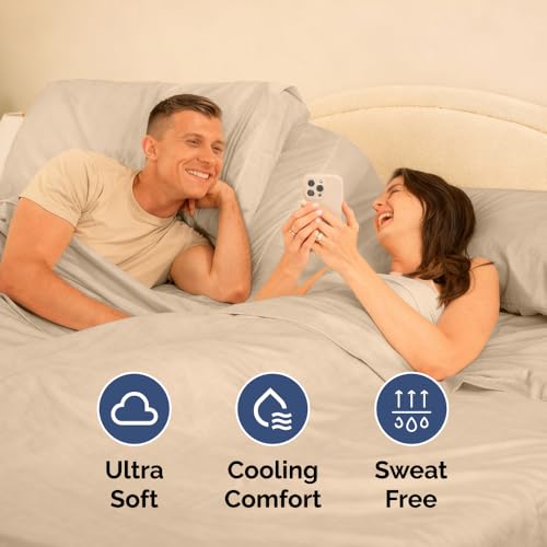Flex Top Split Head King 4 Piece Sheet Set (12 - Cream / Split Head/Flex Top)