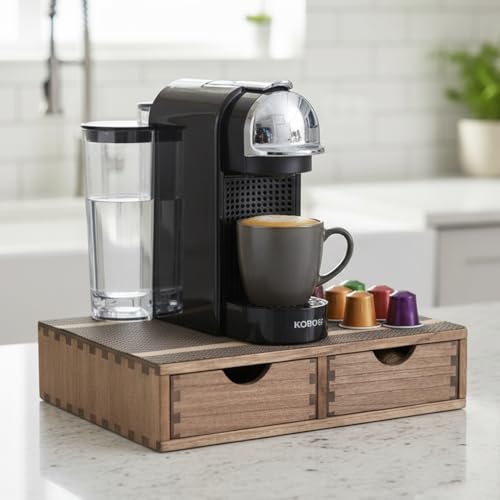 Coffee Pods Storage Drawer Holder for Capsules (HD-CF1D2C-DK-US)