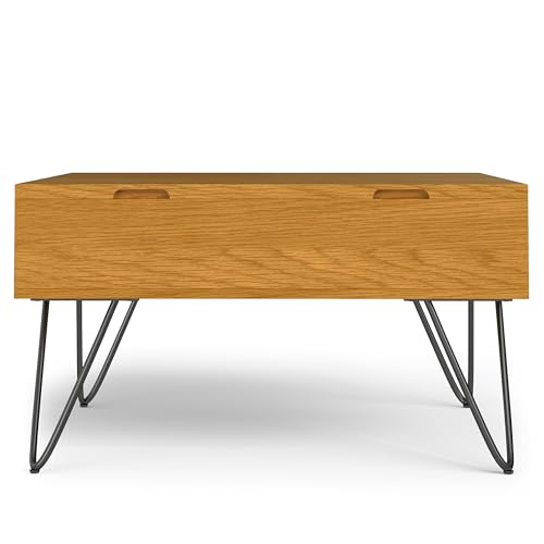 Hunter 36" Wide Solid Mango Wood Coffee Table in Natural