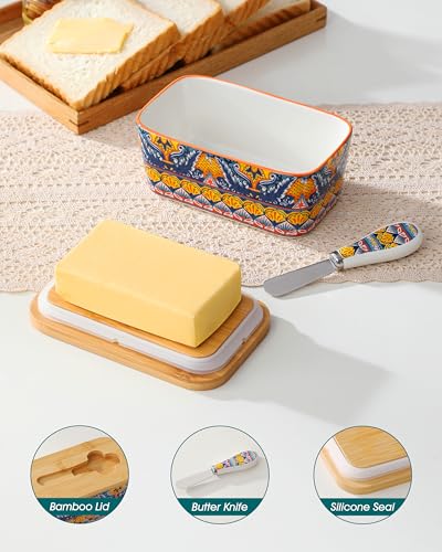 KRVI Butter Dish with Lid (Andalusian Breeze)