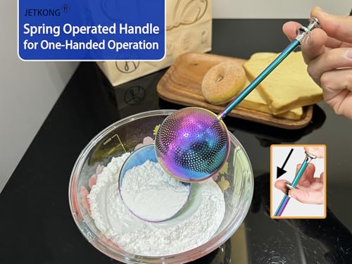 2 Pcs Flour Sifter (Rainbow / 2 Pcs Small+Large)
